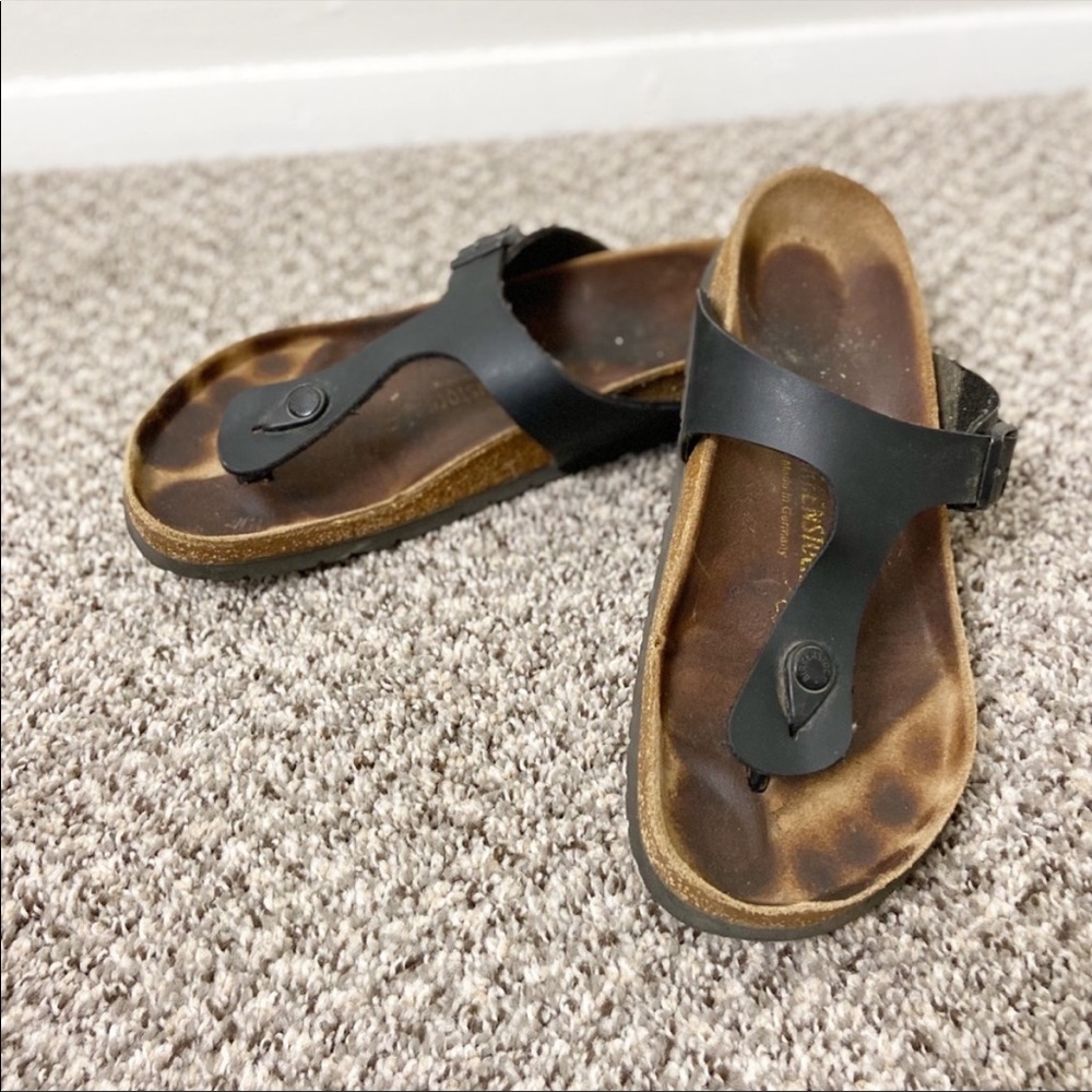 BIRKENSTOCK • Gizeh Birko-Flor Black Sz 42